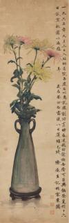 Wang Jiyuan - Vase Of Chrysanthemum