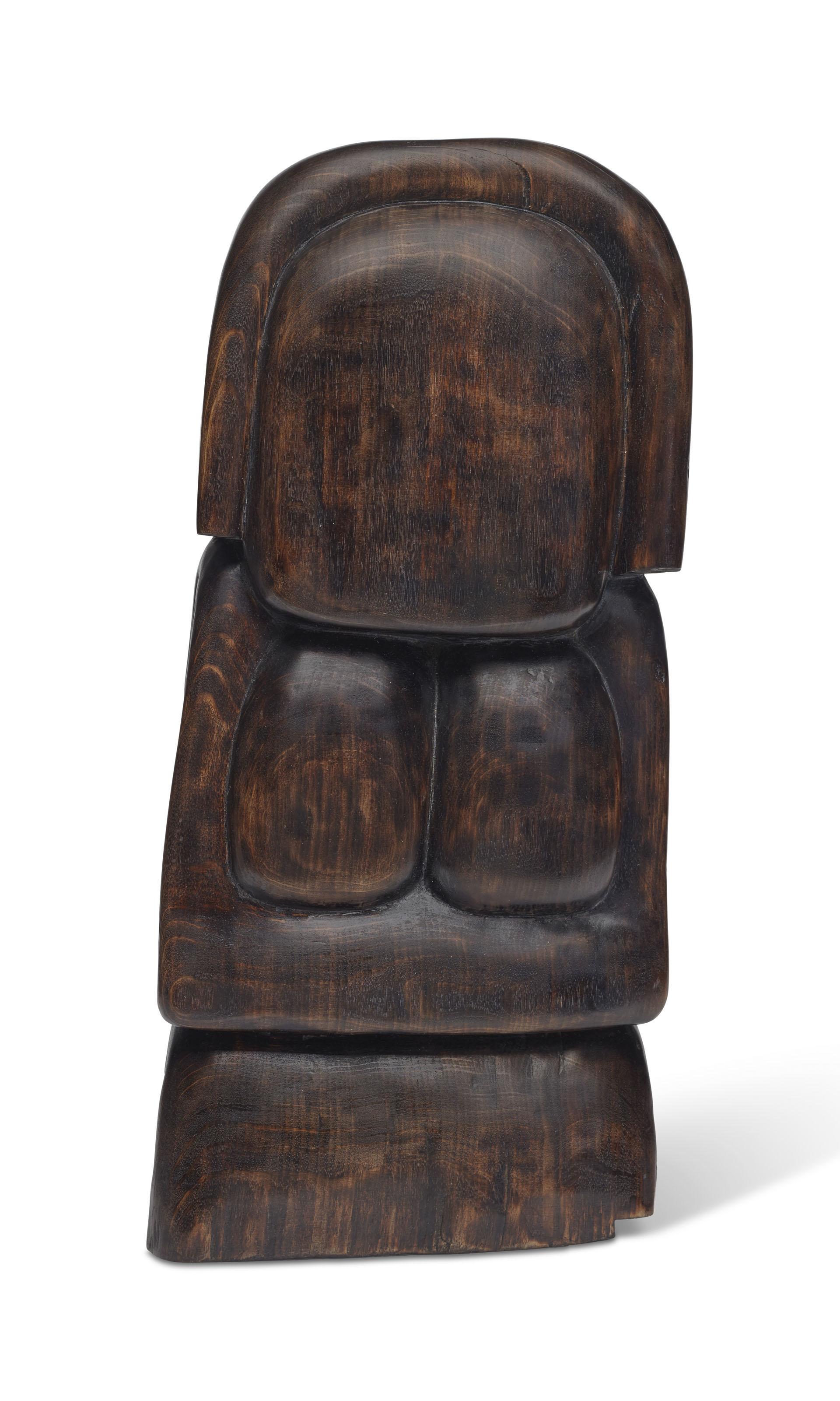 Wang Keping - Sans titre (petite femme bas-relief)