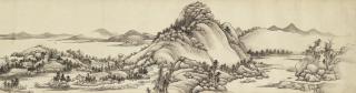 Wang Luo - Landscape after Huang Gongwang