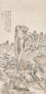 Wang Luonian - Landscape after Old Master