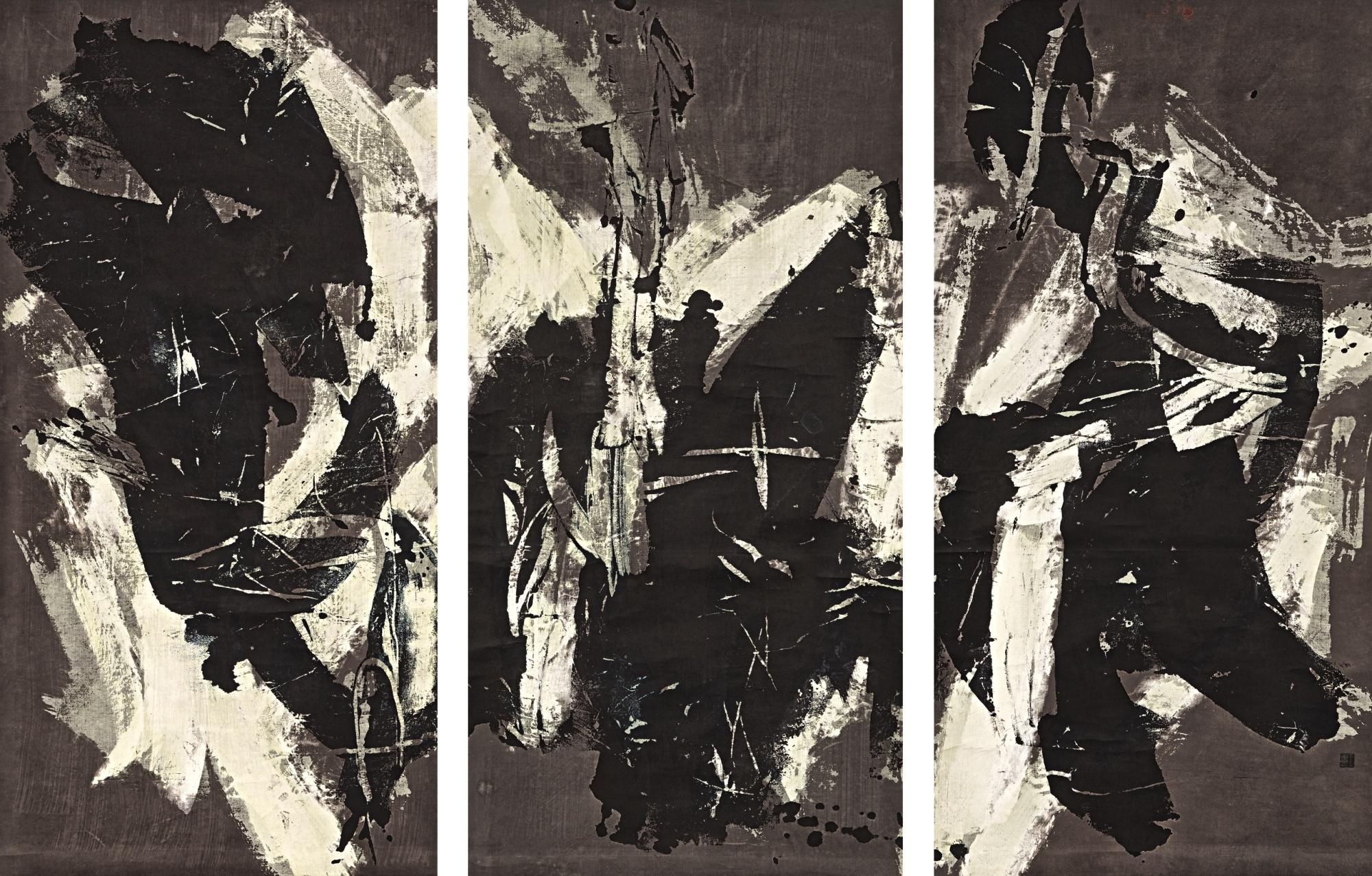 Wang Luyan - Abstract (Triptych)