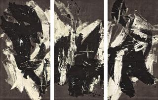 Wang Luyan - Abstract (Triptych)