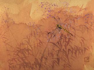 Wang Mingming - Red Bamboo And Dragonfly