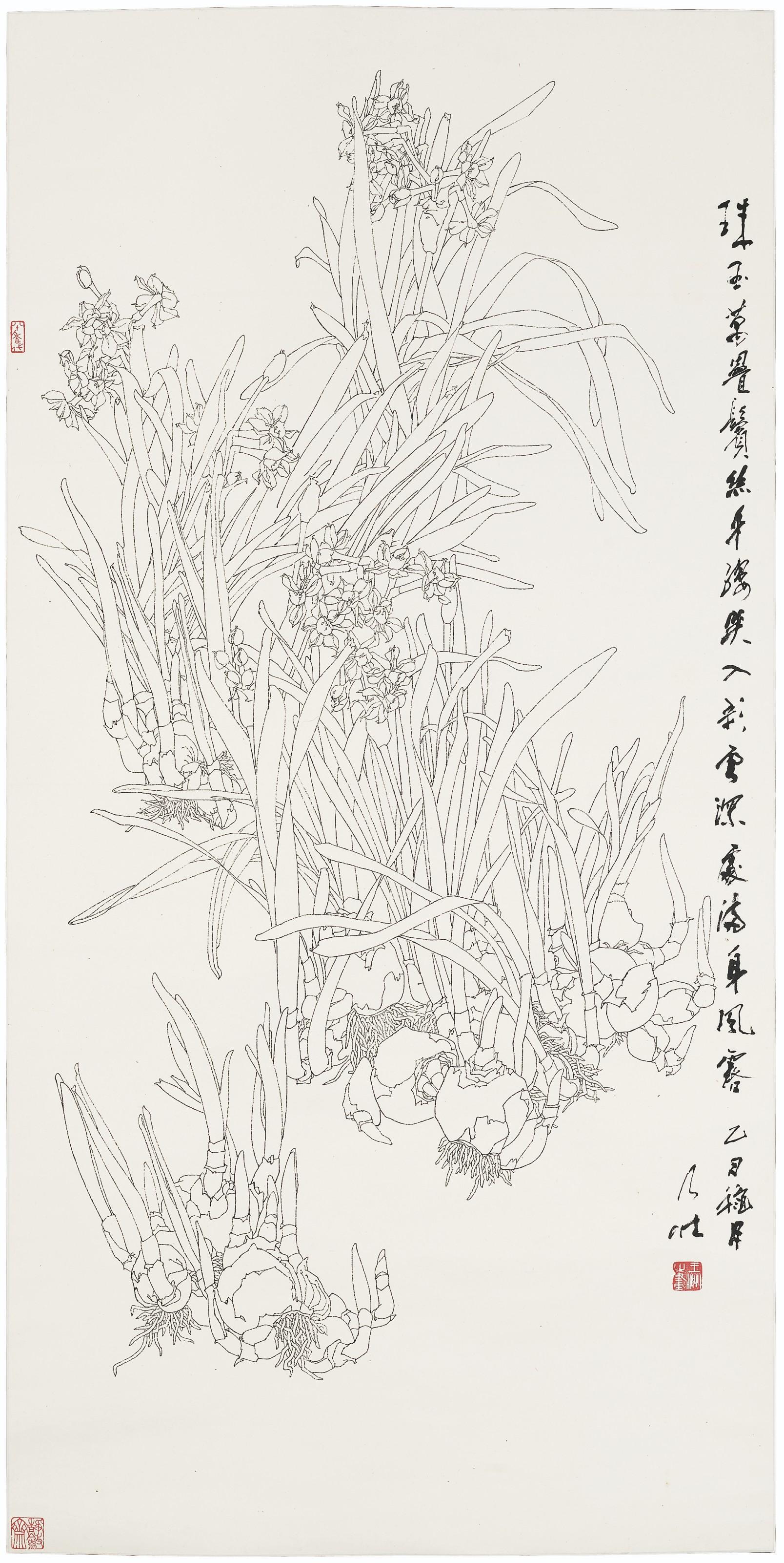 Wang Naizhuang - Ink Narcissus