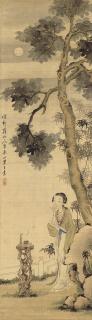 Wang Su - Lady under the Tree after Hua Yan