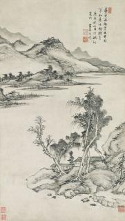 Wang Su - Landscape after Dong Qichang
