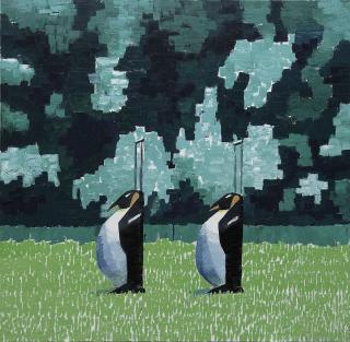 Wang Xingwei - Untitled (Penguin Trolleys)