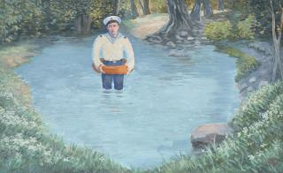 Wang Xingwei - Untitled (Sailor In A Pond)