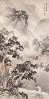 Wang  Xinjing - Mist and Rain over Mount Xi