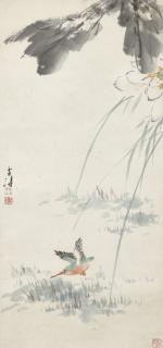 Wang Xuetao - Bird and Lotus