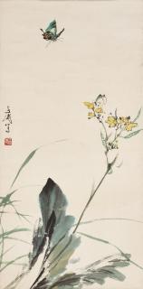 Wang Xuetao - Butterfly and Flower