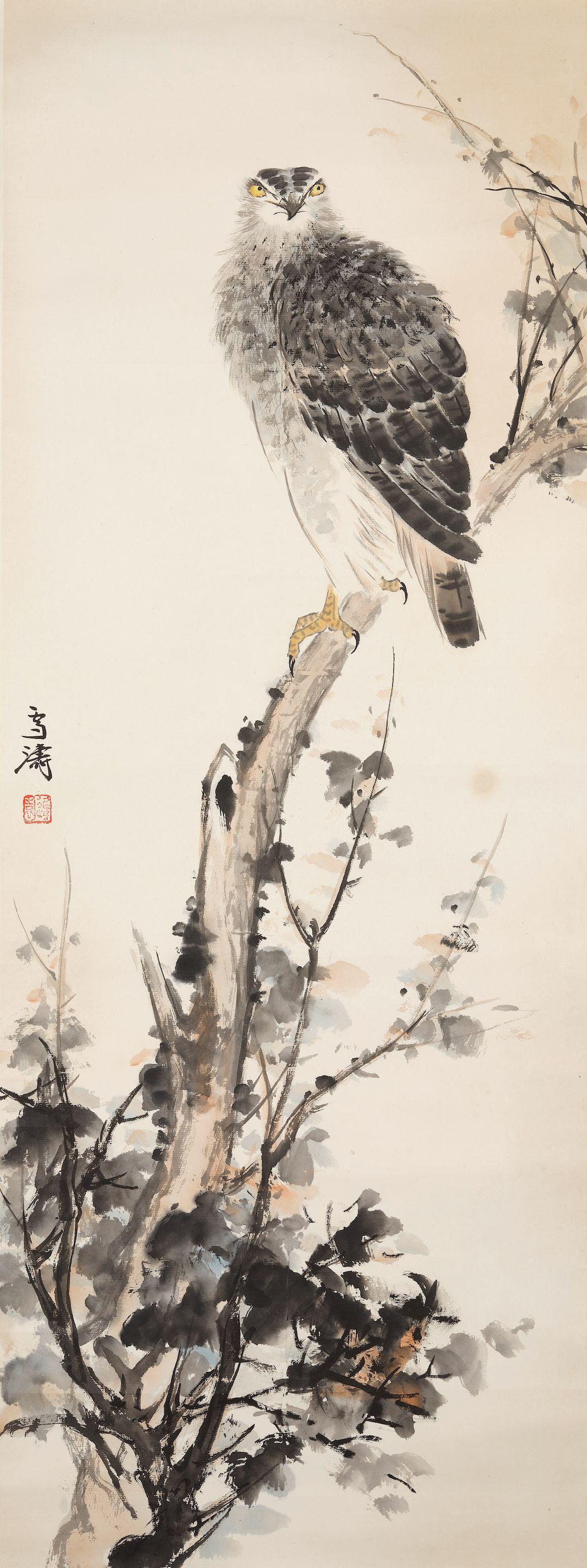 Wang Xuetao - Eagle on the Tree