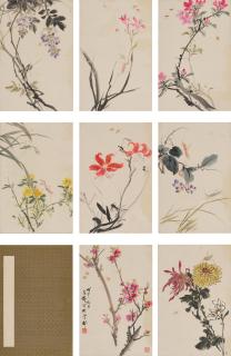 Wang Xuetao - Flowers and Insects, 1978