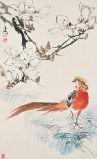 Wang Xuetao - Magnolia and Pheasant