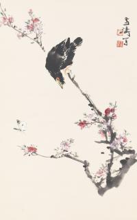 Wang Xuetao - Mynah On Plum Blossom Tree