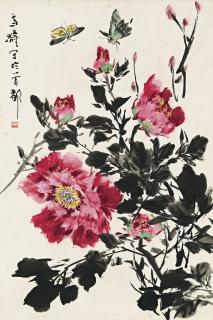 Wang Xuetao - Peony and Butterflies