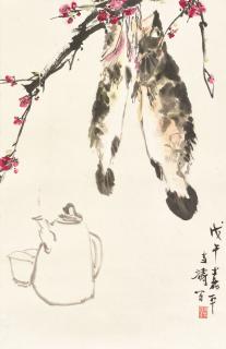 Wang Xuetao - Plum Blossom and Fish