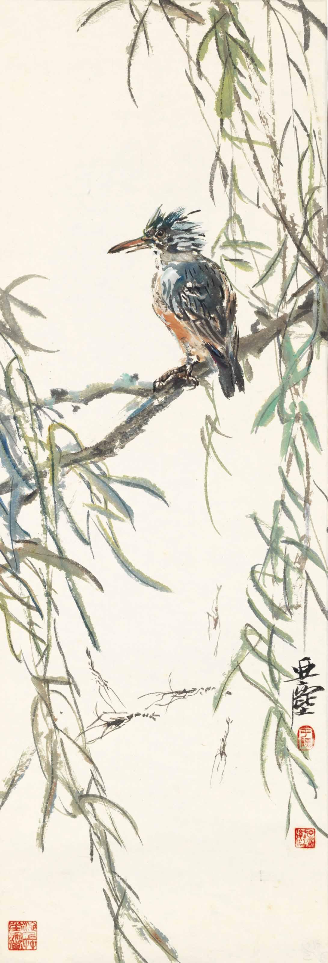 Wang Yachen - Bird and Willow