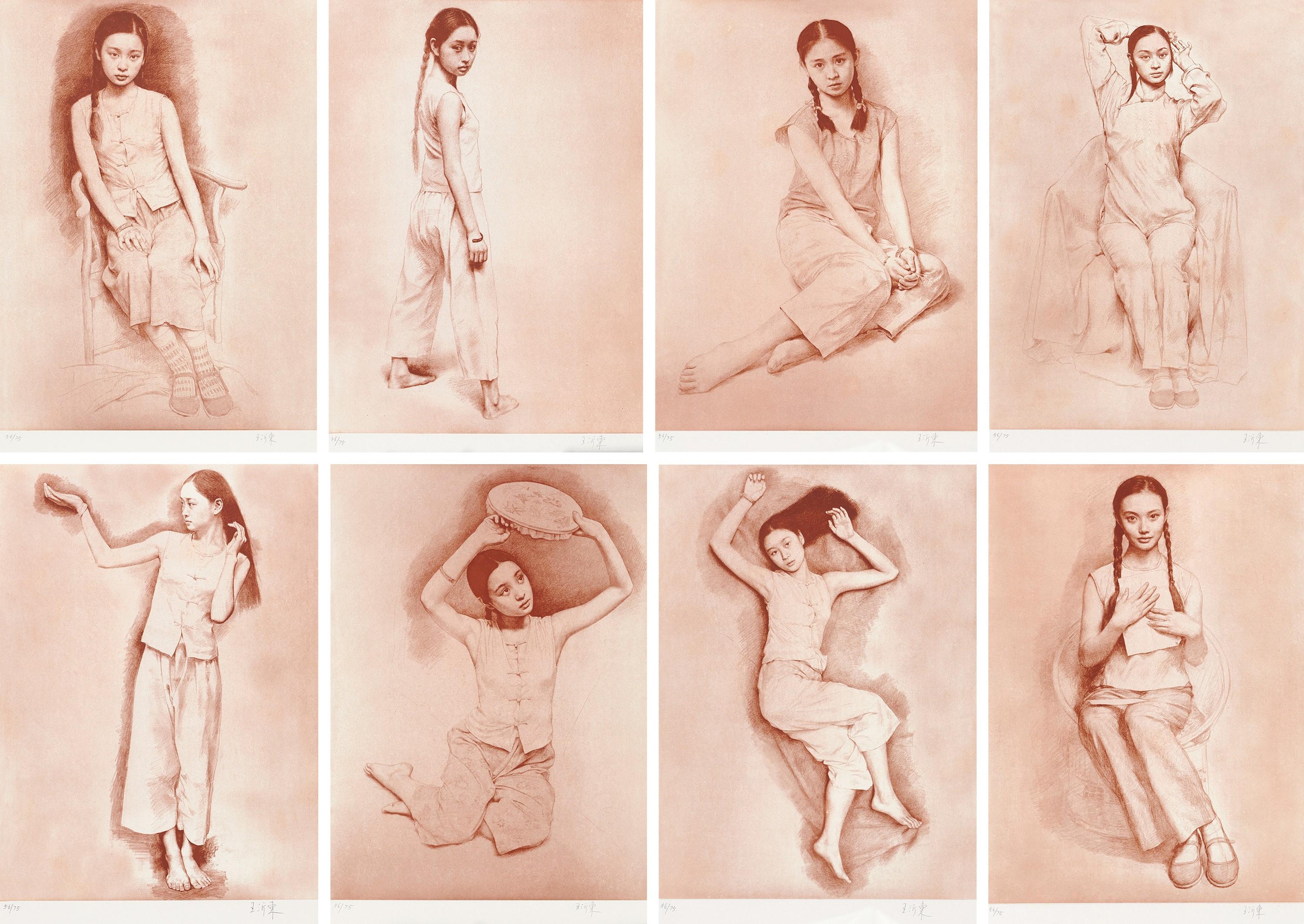 Wang Yidong - Flower Season Like Water(Executed In 2003)