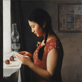 Wang Yidong - Reading Letter