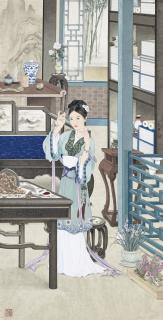 Wang Yiping - Lady Grooming In The Morning