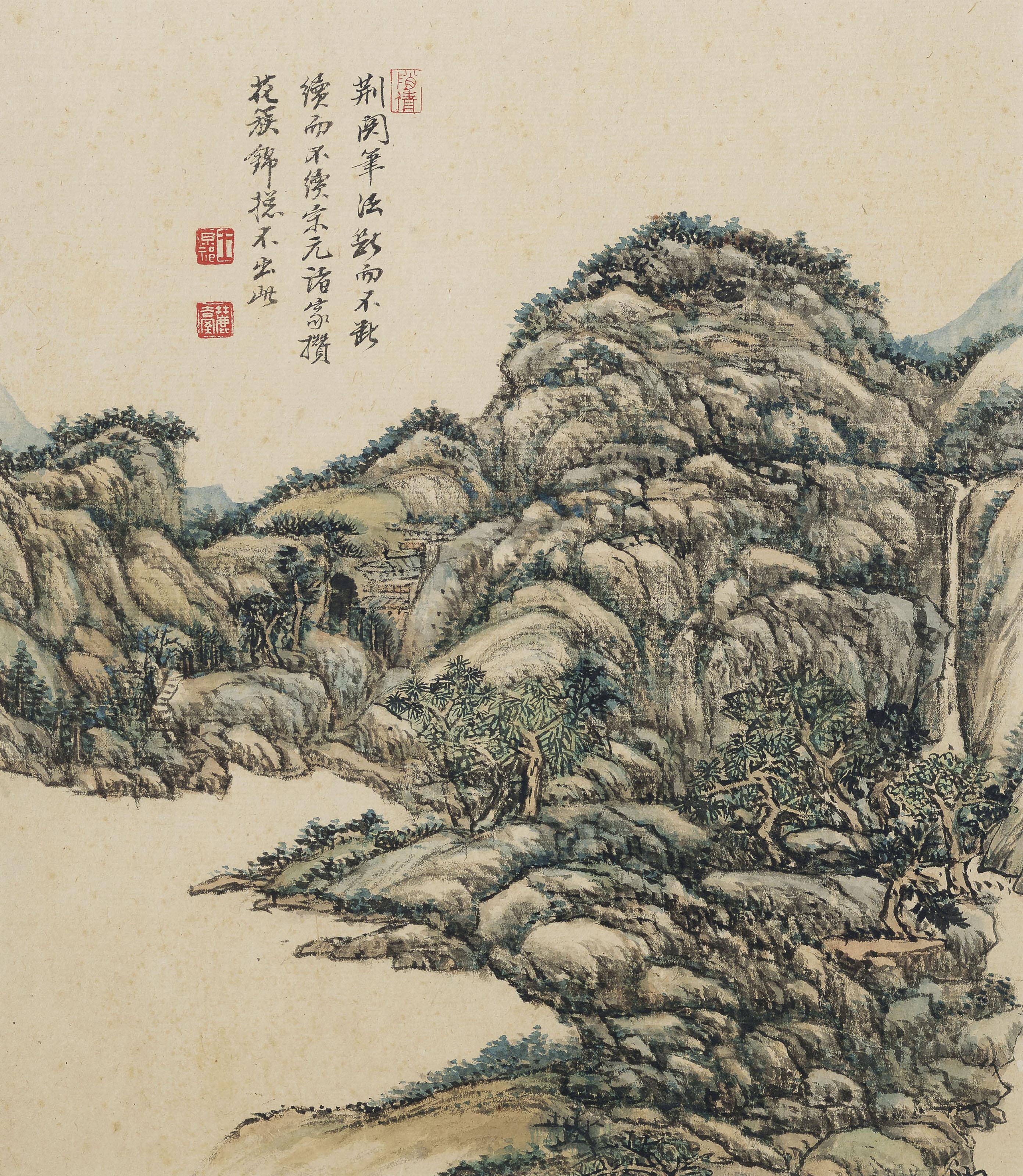 Wang Yuanqi - Landscape After Old Masters
