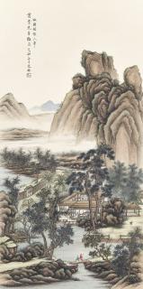 Wang Yuanzhui - Landscape After Wang Hui