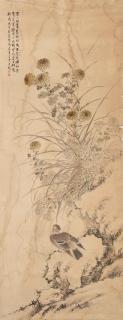Wang Yun - Chrysanthemum and Two Birds