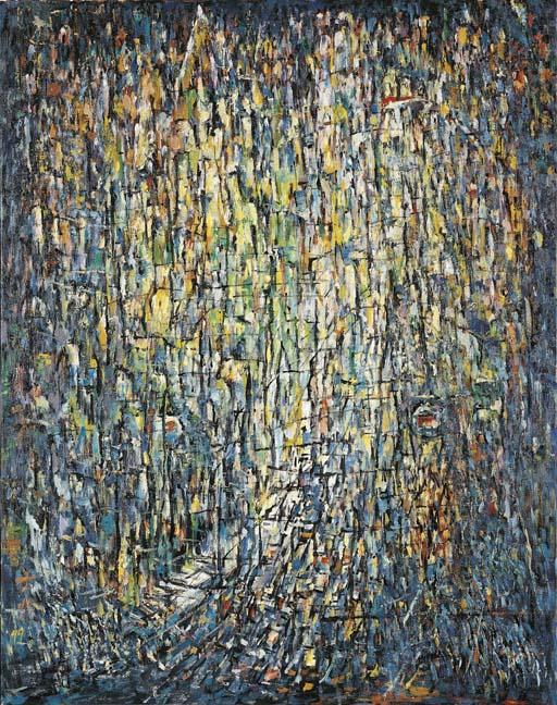 Wang Yunhe - Night Scenery of Shen Town