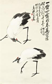 Wang Zhen - A Pair Of Cranes