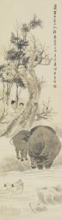 Wang Zhen - Buffalo, Herdboys And Geese