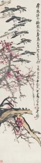 Wang Zhen - Plum Blossoms And Birds