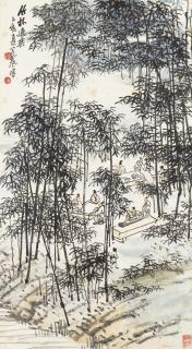 Wang Zhen - Resting in a Grove of Bamboo