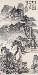 Wang Zhen - Sitting at Peace in the Pine Cottage