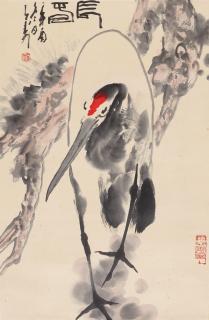 Wang Ziwu - Crane, 1981