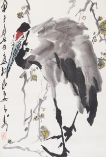 Wang Ziwu - Crane, 1984