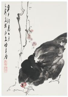 Wang Ziwu - Hen and Plum Blossoms