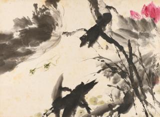 Wang Ziwu - Lotus And Frogs