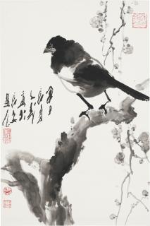 Wang Ziwu - Magpie on Branch