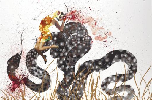 Wangechi Mutu - A Little Thought for All Ya\'ll Who\'re Thinking of Beating Around the Bush