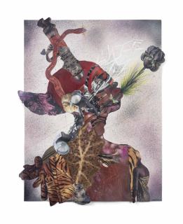 Wangechi Mutu - I speak Black Orchid through my Moth