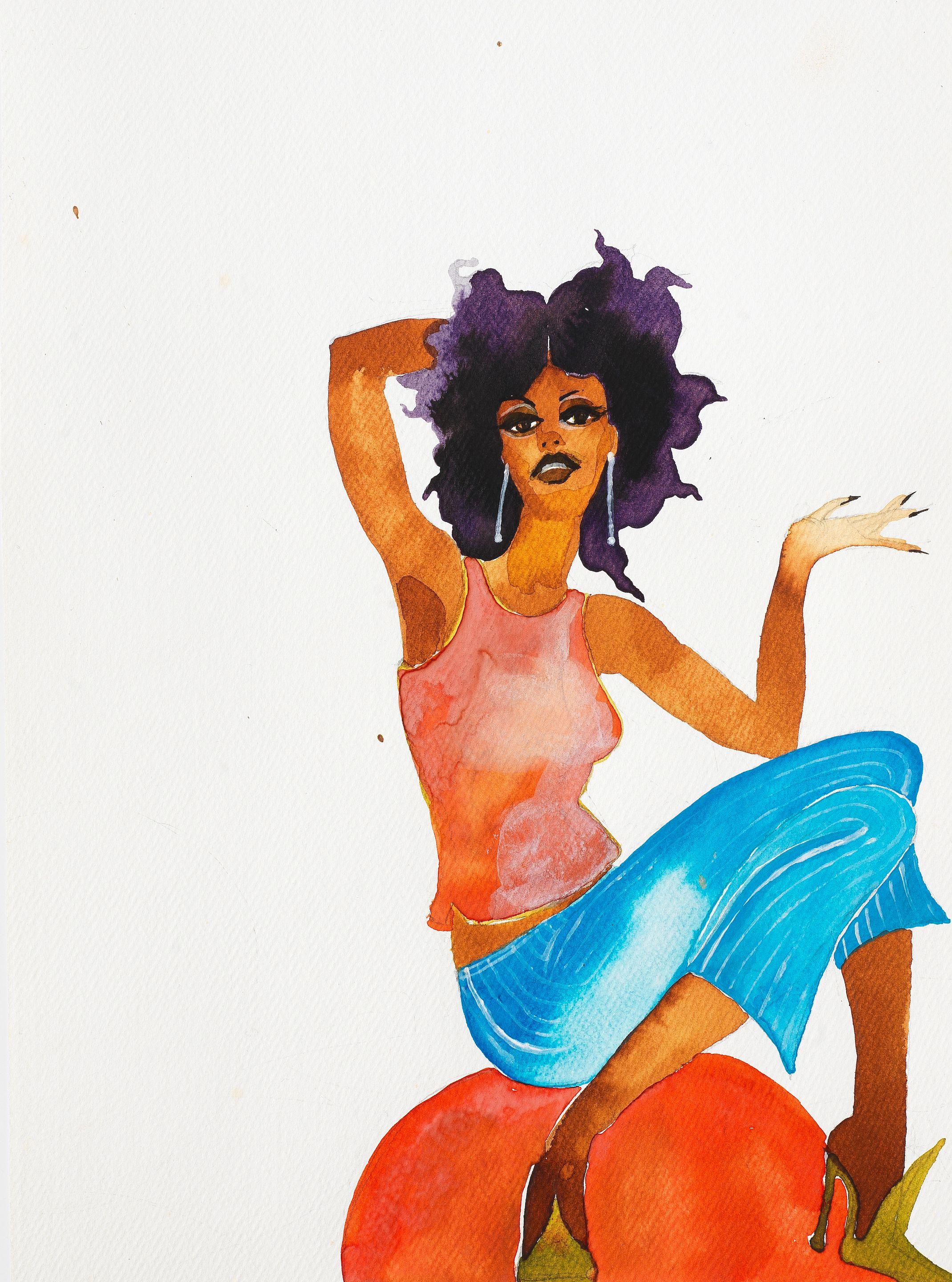 Wangechi Mutu - Studies of Crystal Waters (i-iii):