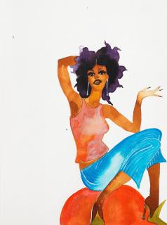 Wangechi Mutu - Studies of Crystal Waters (i-iii):