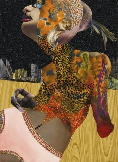 Wangechi Mutu - Untitled (Leopard Woman Reclining)