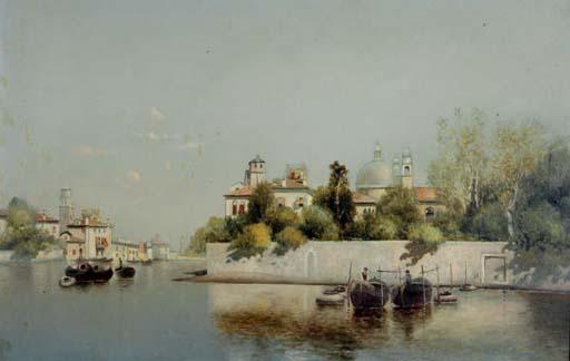 Warren W. Sheppard - Venetian canal scene