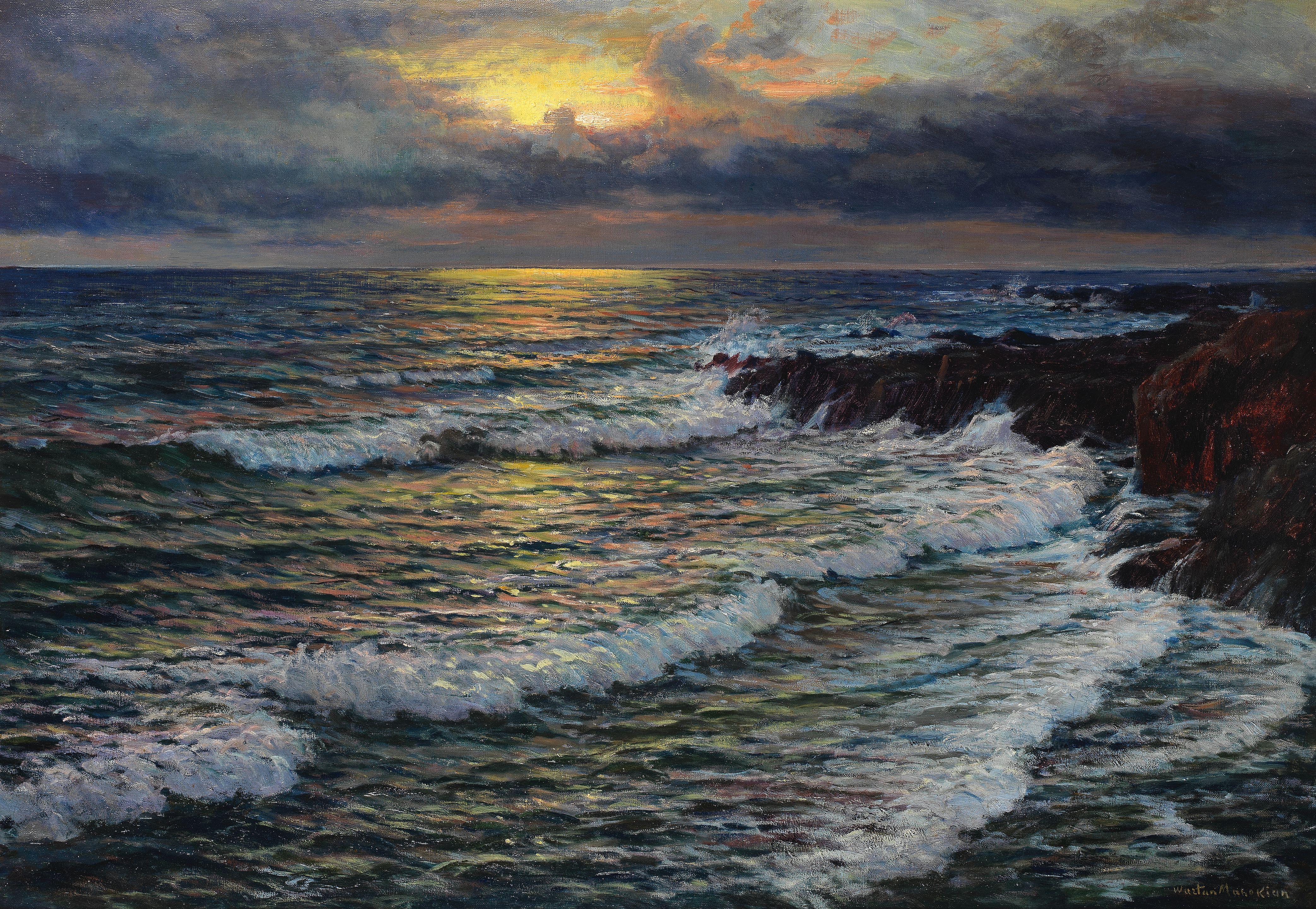 Wartan Mahokian - Sunset over the waves