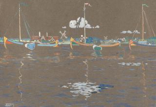 Wassily Kandinsky - Die Schiffe (Holland)