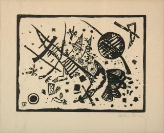 Wassily Kandinsky - Holzschnitt für die Ganymed-Mappe.