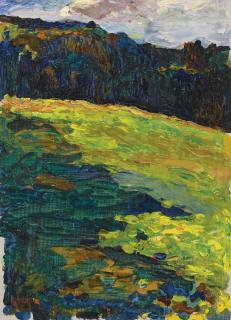 Wassily Kandinsky - Kochel - Bergwiese Vor Waldrand (Kochel - Mountain Meadow At The Edge Of The Forest)