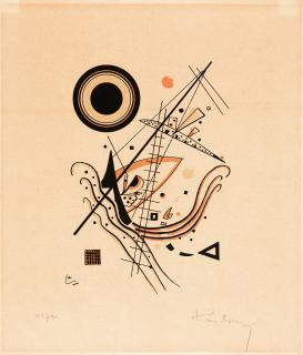 Wassily Kandinsky - Lithographie ‚Blau‘.